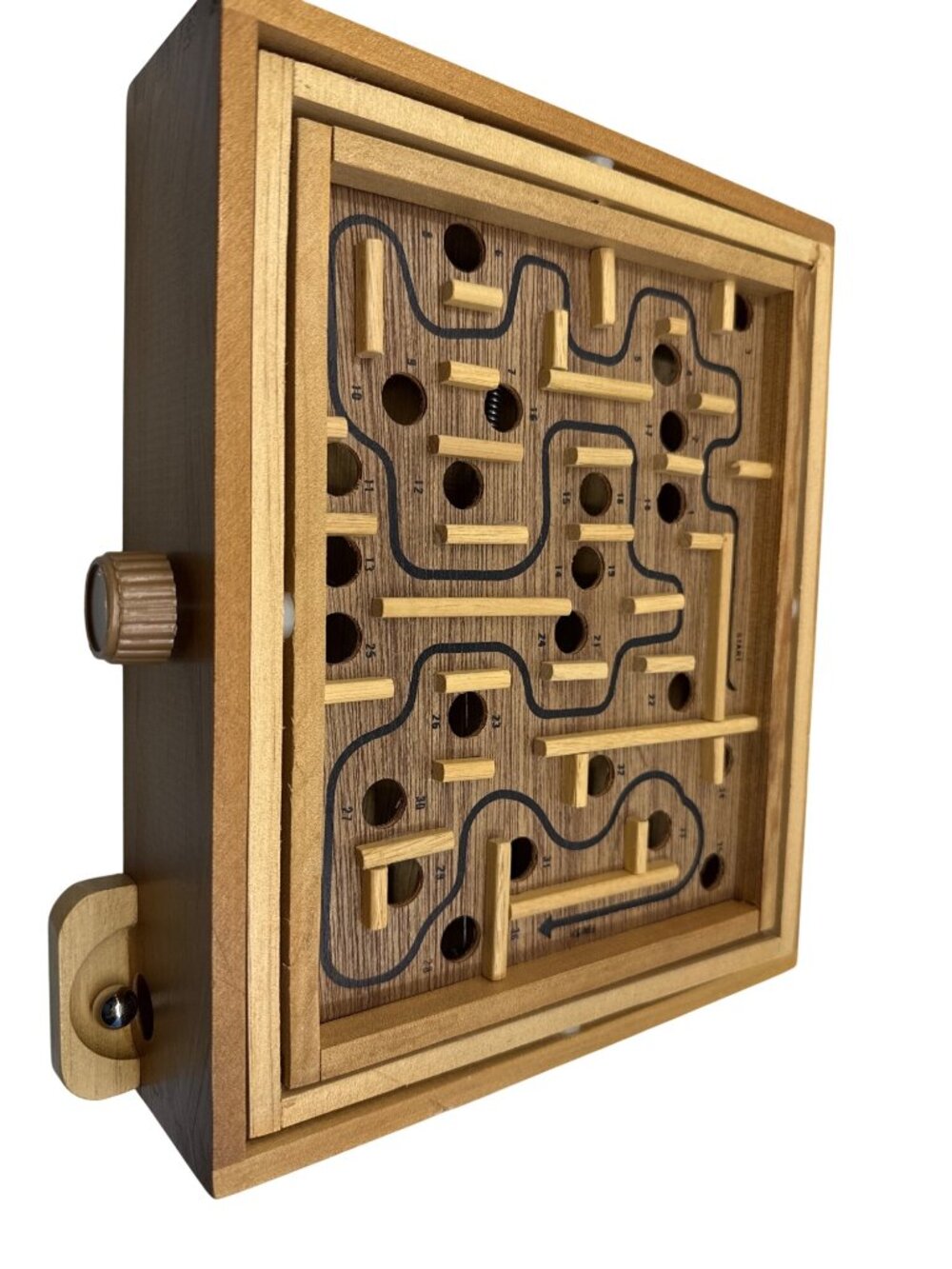 Labyrinth Wooden Balance Maze Game With Precision Control Knobs By Cardinal Orig